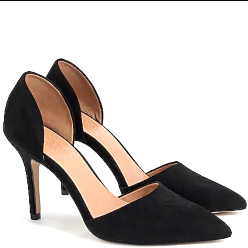 J.Crew Factory Suede d’Orsay Pumps